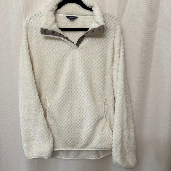 White Pull-over Sweater | Eddie Bauer - Picture 2 of 6